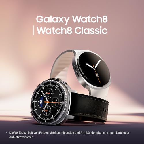 Samsung Galaxy Watch8 40mm LTE Smartwatch – Galaxy AI, Fitness & Schlaf-Coaching, Silber, 3 Jahre Garantie