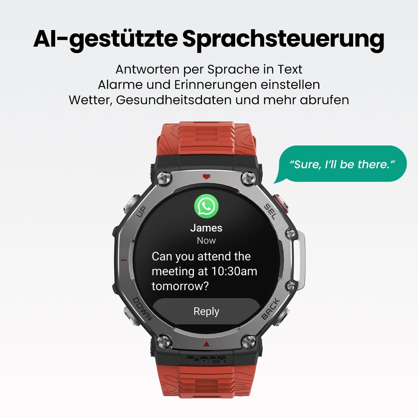 Amazfit T-Rex 3 48mm Outdoor-Smartwatch – AMOLED Display, Dual-Band GPS, Offline-Karten, 27 Tage Akku, NFC & 170+ Sportmodi, 45m wasserdicht