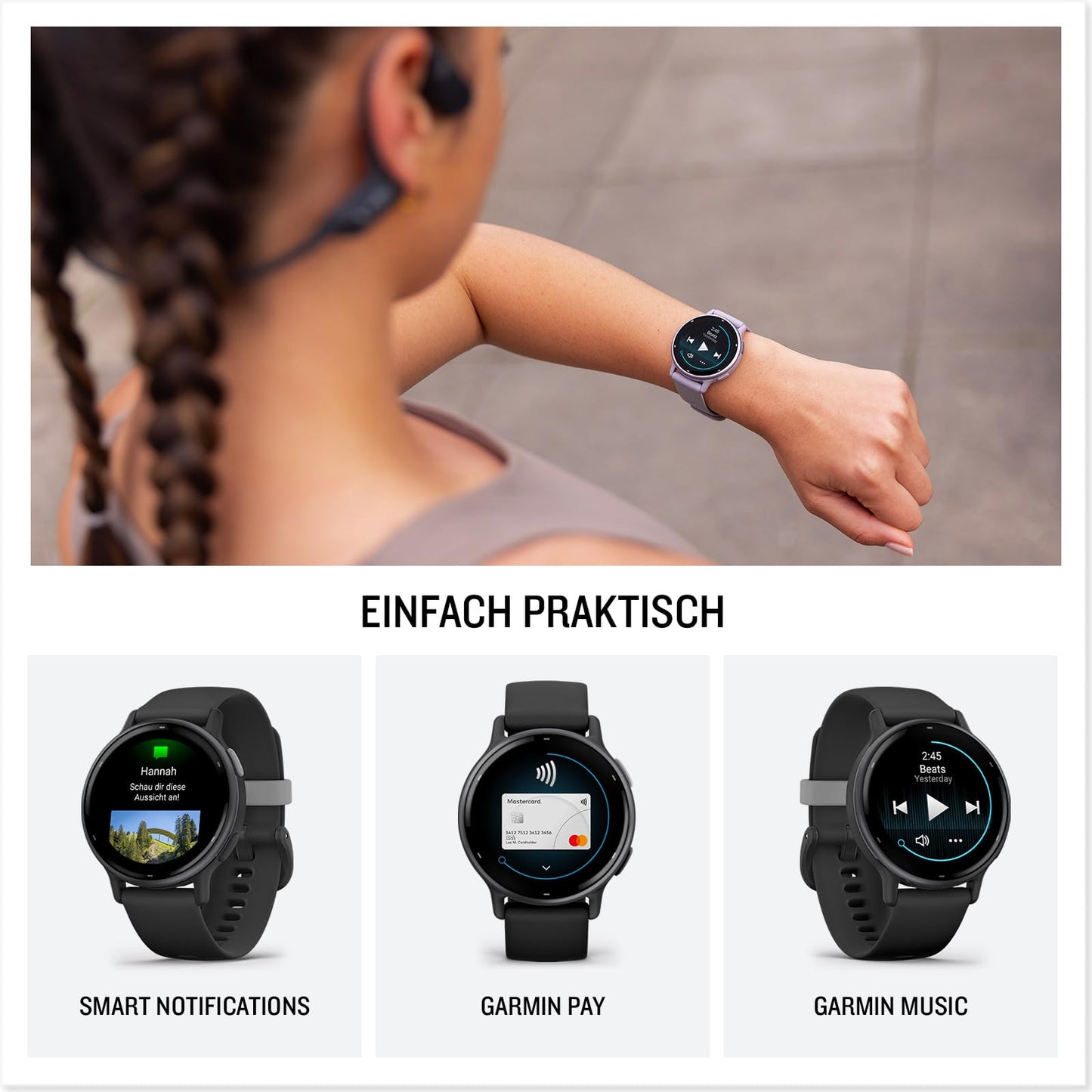 Garmin Vivoactive 5 GPS-Smartwatch – 1,2” AMOLED Display, Fitness, Gesundheit & Musikfunktionen