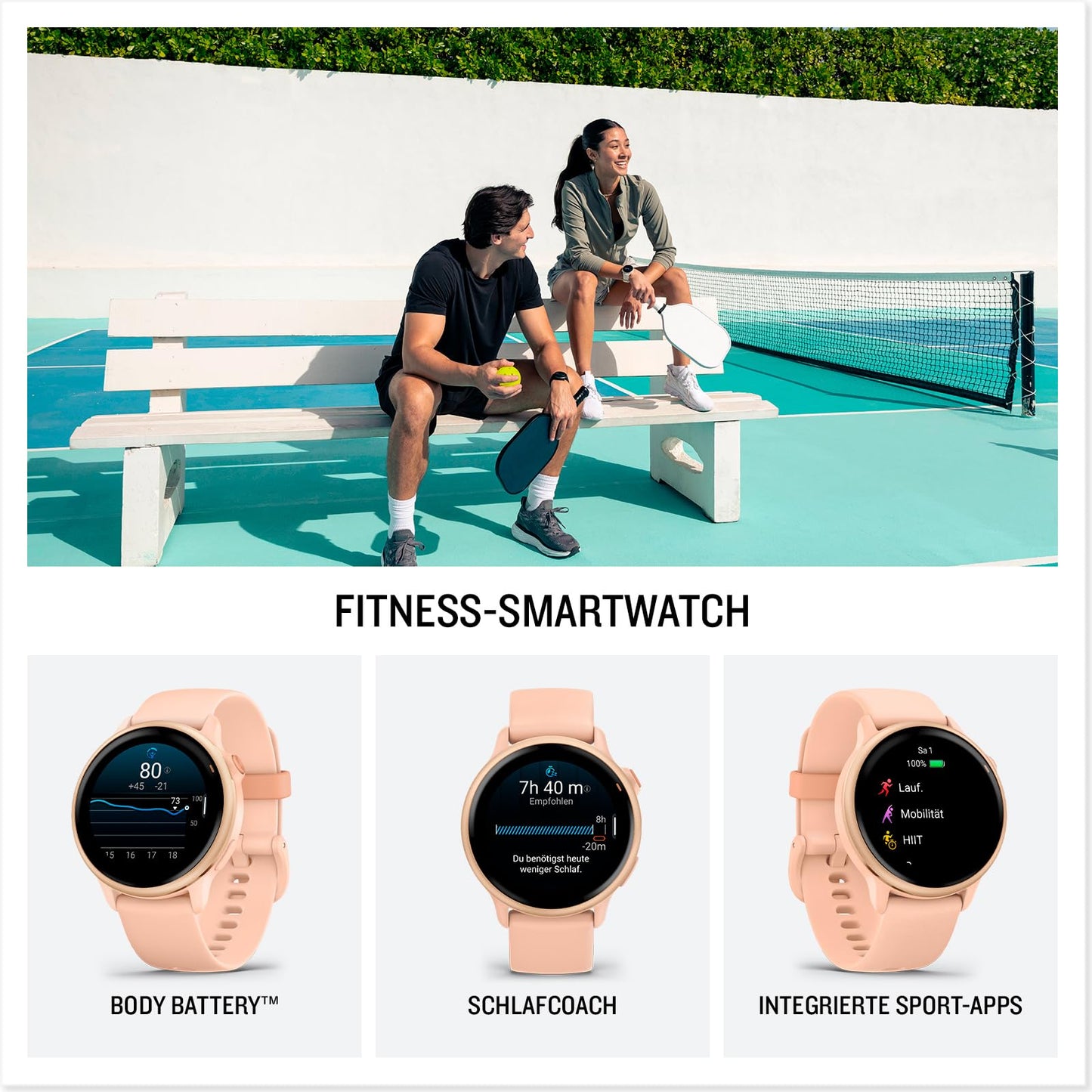 Garmin vívoactive 6 42mm Fitness-Smartwatch – 1,2” AMOLED, 11 Tage Akku, 80+ Sport-Apps, Health & Garmin Pay