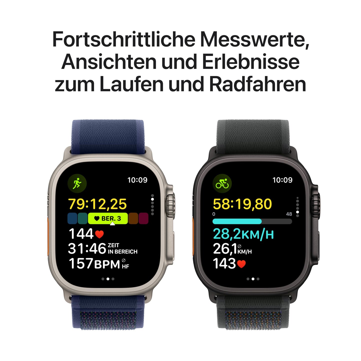 Apple Watch Ultra 2 49mm GPS + Cellular – Smartwatch mit Titan, präzisem GPS, Actiontaste, CO₂-neutral, Alpine Loop Grün (M)