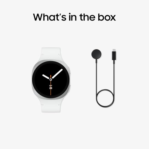 Samsung Galaxy Watch8 40mm LTE Smartwatch – Galaxy AI, Fitness & Schlaf-Coaching, Silber, 3 Jahre Garantie