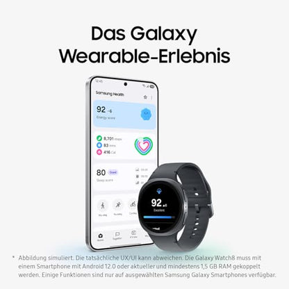 Samsung Galaxy Watch8 40mm LTE Smartwatch – Galaxy AI, Fitness & Schlaf-Coaching, Silber, 3 Jahre Garantie