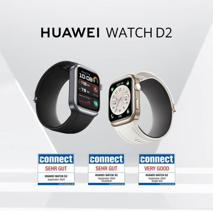 HUAWEI Watch D2 Smartwatch 1,82” AMOLED – Blutdruckmessung, EKG, Fitness & Lifestyle, Schwarz