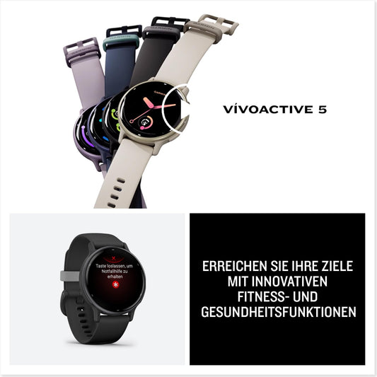 Garmin Vivoactive 5 GPS-Smartwatch – 1,2” AMOLED Display, Fitness, Gesundheit & Musikfunktionen
