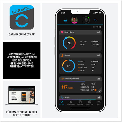 Garmin Vivoactive 5 GPS-Smartwatch – 1,2” AMOLED Display, Fitness, Gesundheit & Musikfunktionen