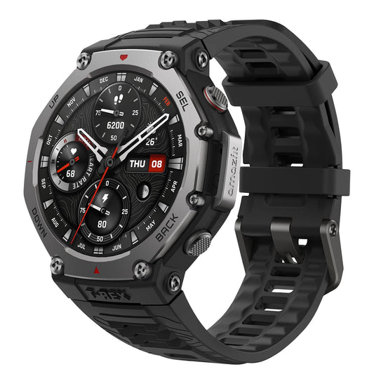 Amazfit T-Rex 3 48mm Outdoor-Smartwatch – AMOLED Display, Dual-Band GPS, Offline-Karten, 27 Tage Akku, NFC & 170+ Sportmodi, 45m wasserdicht