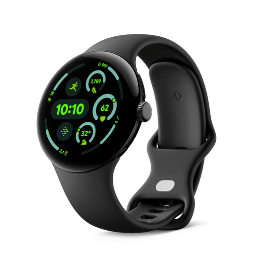 Google Pixel Watch 3 45mm LTE Smartwatch – Pulsmessung, Fitbit Running, Fitness & 24h Akku, Obsidian