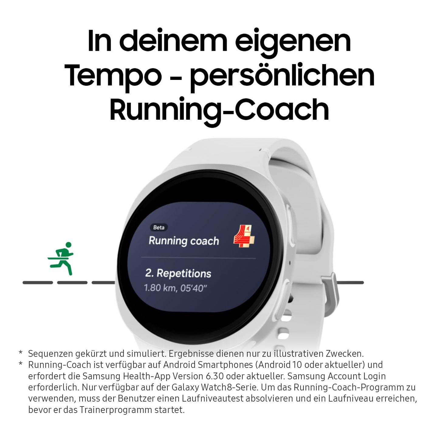 Samsung Galaxy Watch8 40mm Bluetooth Smartwatch – Galaxy AI, Fitness & Schlaftracking, Graphite, 3 Jahre Garantie